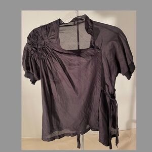 NWOT Cop Copine French “Matrix” wrap top
